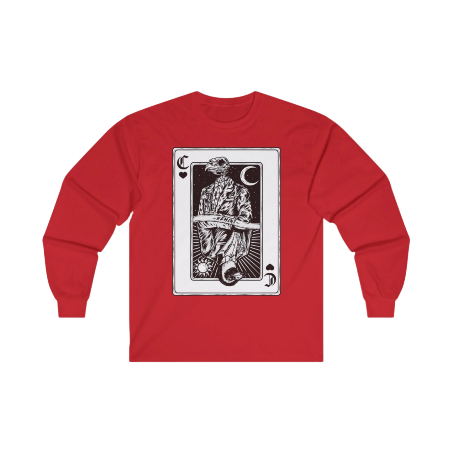 "Life & Death Card" (Gemini) Unisex Long Sleeve Tee