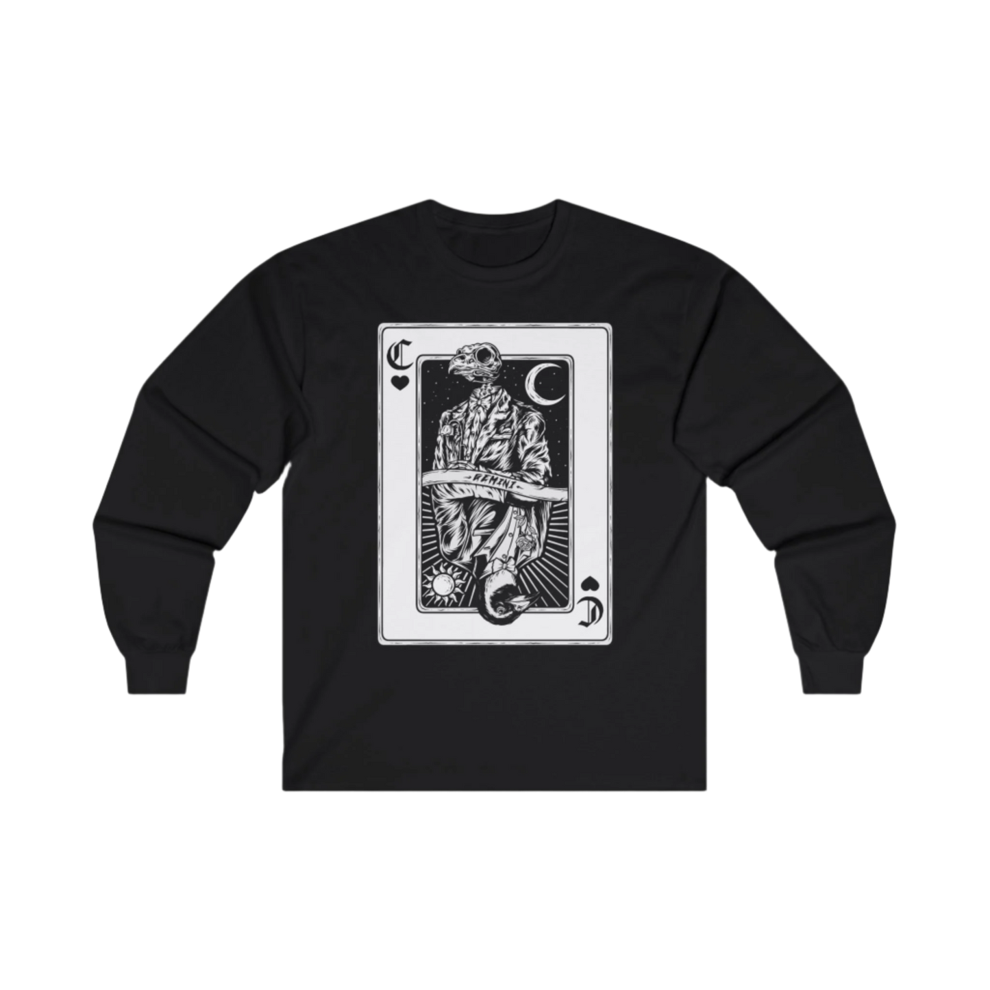 "Life & Death Card" (Gemini) Unisex Long Sleeve Tee