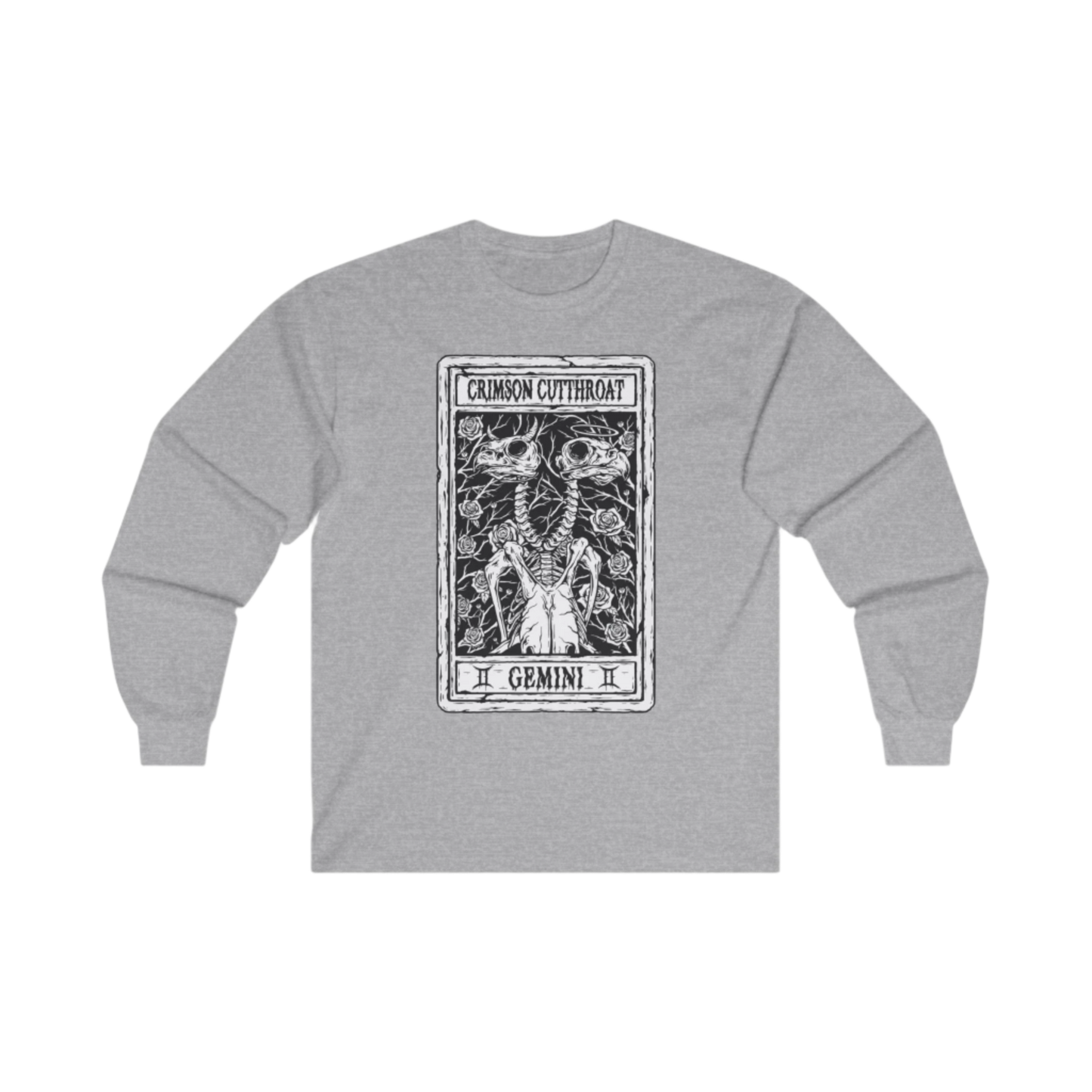 "Two Head Tarot" (Gemini) Unisex Long Sleeve Tee