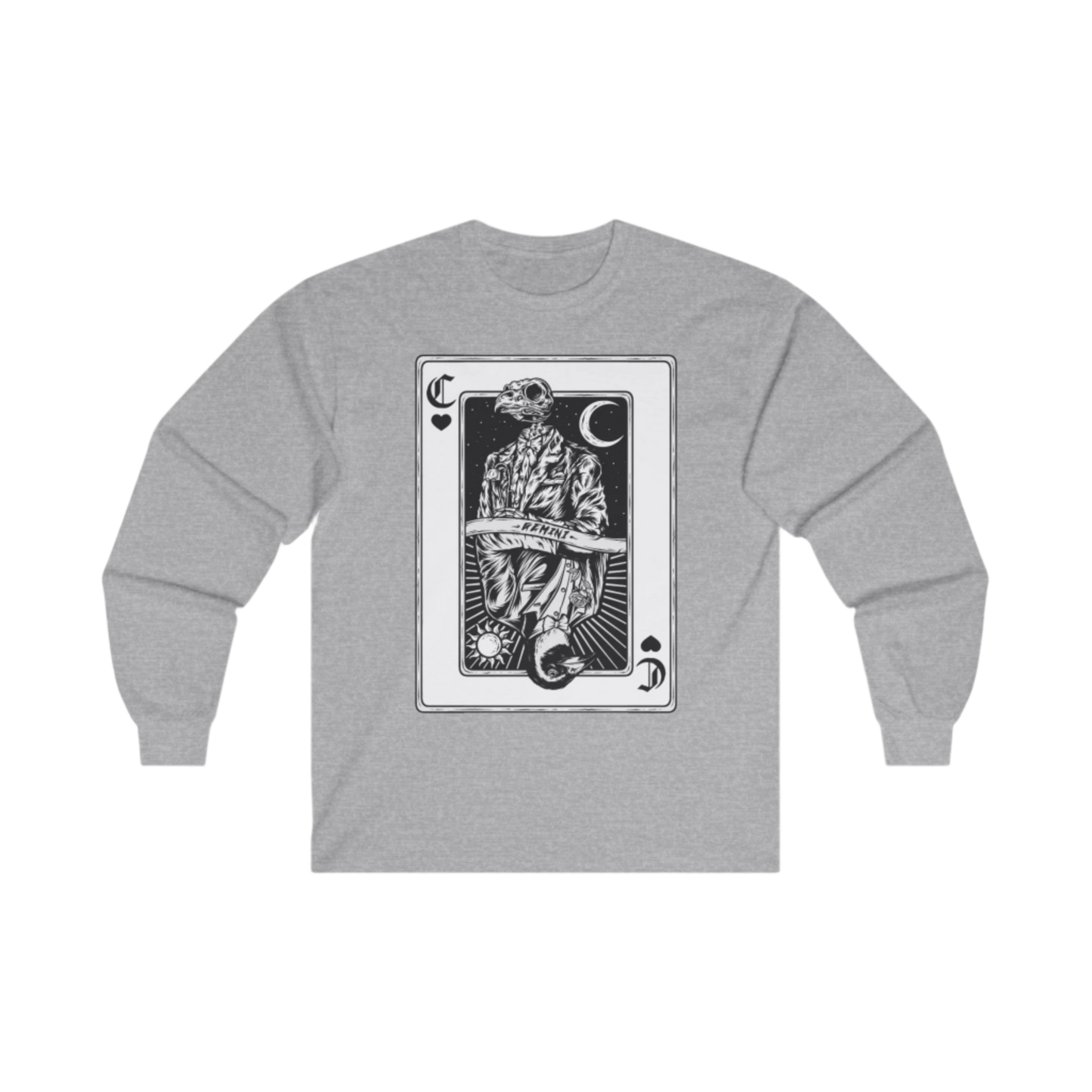 "Life & Death Card" (Gemini) Unisex Long Sleeve Tee