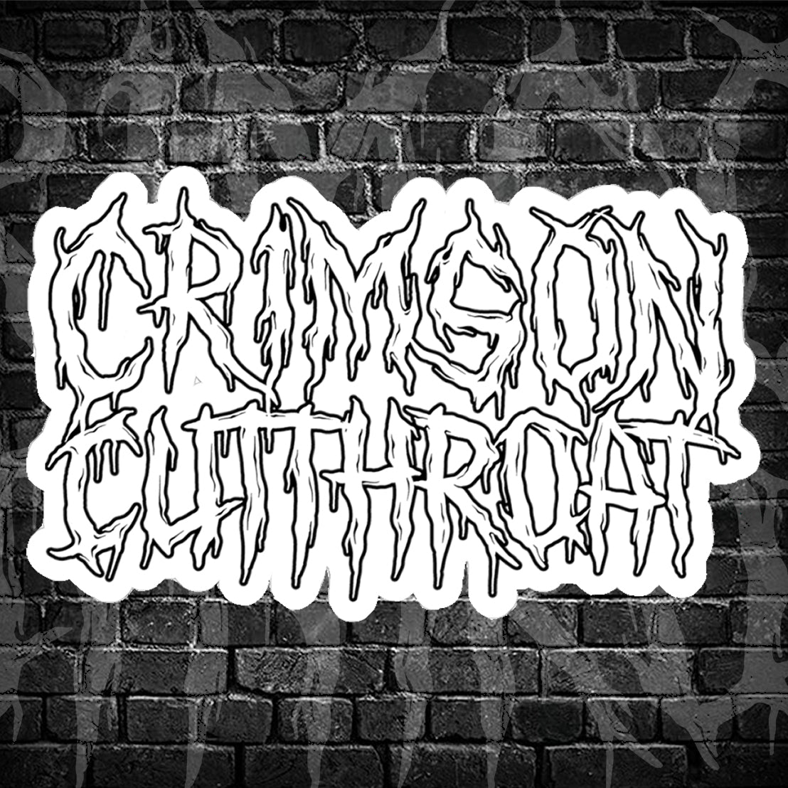 Crimson Cutthroat Logo - Sticker