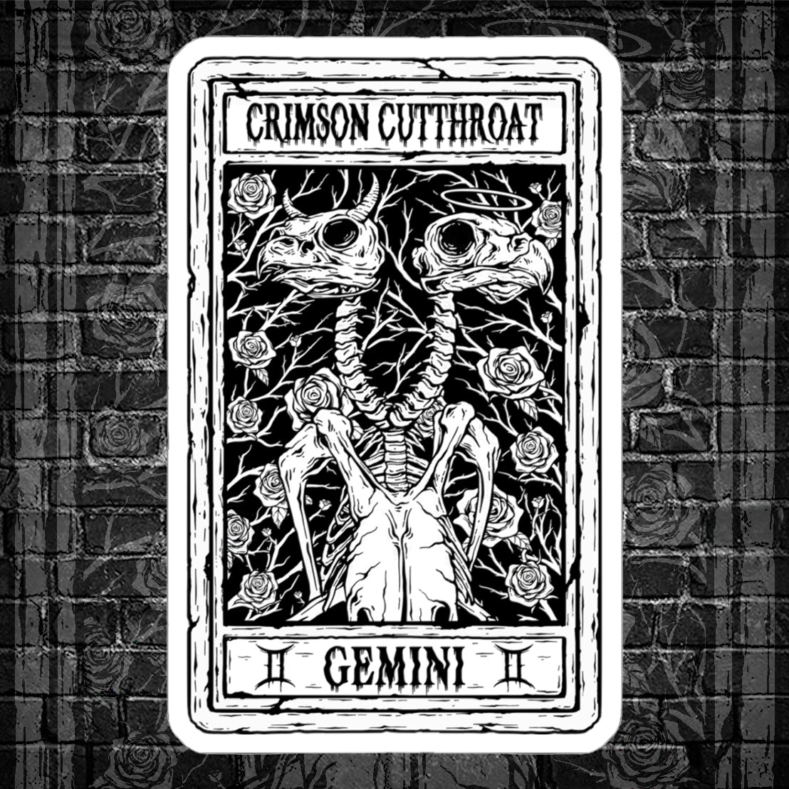 Two Head Tarot (Gemini) - Sticker
