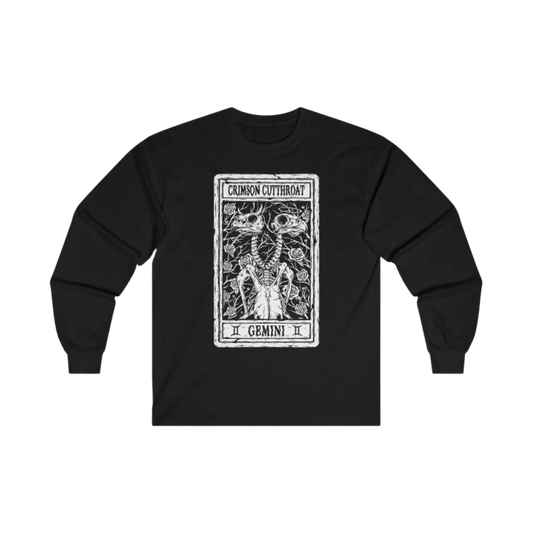 "Two Head Tarot" (Gemini) Unisex Long Sleeve Tee