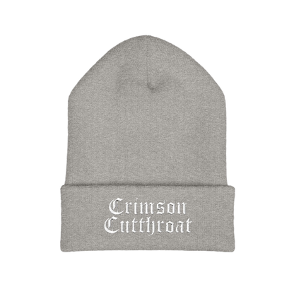 "Crimson Cutthroat" Unisex Embroidered Cuffed Beanie